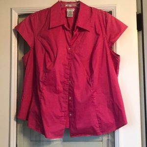 Women’s Cap Sleeve blouse - fuchsia